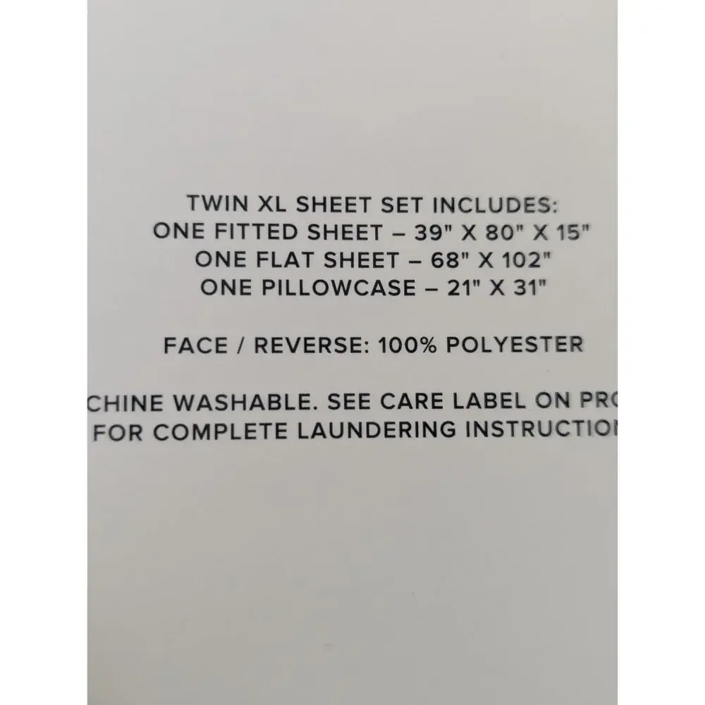 New UGG Haven Twin XL Green Monolith/White Cooling Sheet Set Fit 15